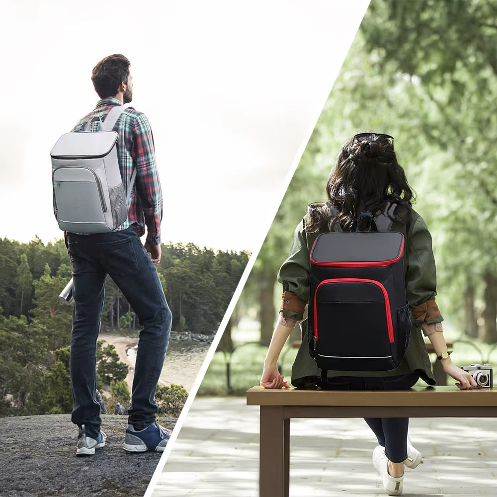 Mochila Enfriadora 30L Impermeable y Aislada – Bolsa Térmica Portátil para Almuerzos, Viajes, Camping, Senderismo, Picnic y Playa | Mochila Nevera Resistente y Antifugas con Gran Capacidad para Bebidas y Alimentos – Ideal para Aventuras al Aire Libre